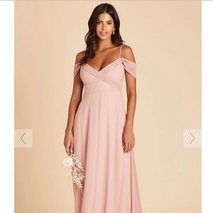 Birdy Grey Spence Convertible Floor Length Dress in Dusty Rose